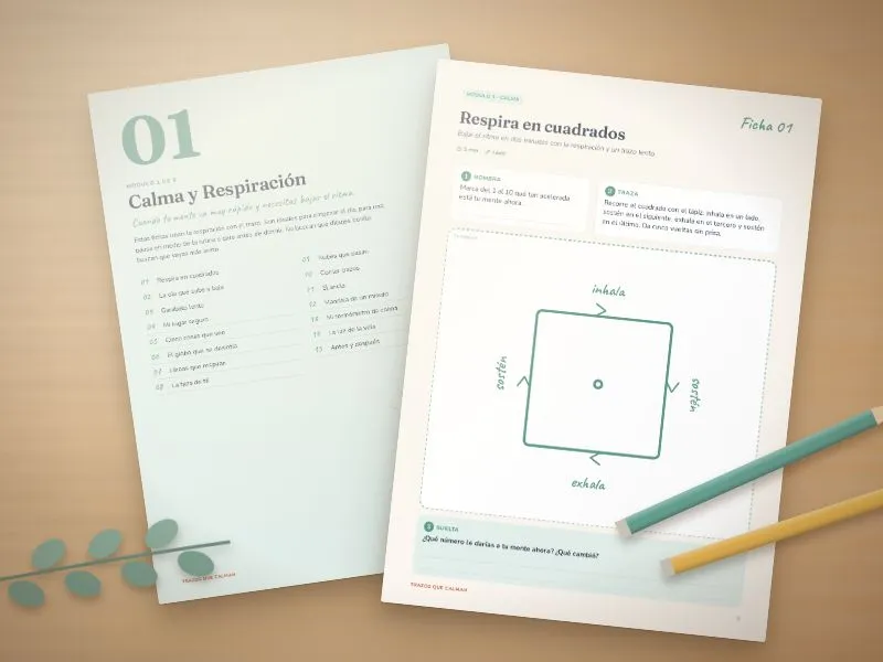 Fichas del módulo Calma y Respiración
